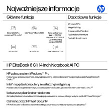 HP EliteBook 6 G1i CU7 265U / 24GB / 512SSD / W11 Pro QWERTY HP EliteBook 6 G1i CU7 265U / 24GB / 512SSD / W11 Pro QWERTY