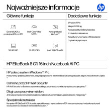 HP EliteBook 8 G1i CU5 225U / 32GB / 512SSD / W11 Pro QWERTY