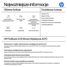 HP ProBook 4 G1i CU7 255H / 16GB / 512SSD / W11 Pro QWERTY HP ProBook 4 G1i CU7 255H / 16GB / 512SSD / W11 Pro QWERTY