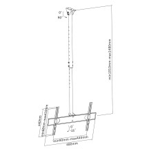 InLine Deckenhalterung - für LED / LCD / Plasma - 81-140cm (32-55") - bis 50kg InLine Deckenhalterung - für LED / LCD / Plasma - 81-140cm (32-55") - bis 50kg