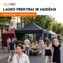Shopping Tent 3x4.5 Black Zeltpro PROFRAME