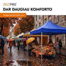 Prekybinė Palapinė 3x6 Mėlyna Zeltpro PROFRAME
