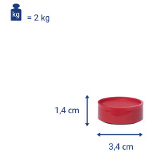 Magnete Ø 3,4 x 1,4 rot