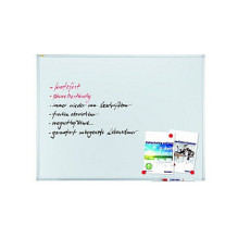 Whiteboard 120x90cm magneti. emaillierte Stahl-Oberfl.,Wandbefes. Whiteboard 120x90cm magneti. emaillierte Stahl-Oberfl.,Wandbefes.