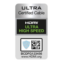 INLINE Zertifiziertes HDMI Kabel Ultra High Speed HDMI 8K4K Stecker Stecker schwarz gold 3m