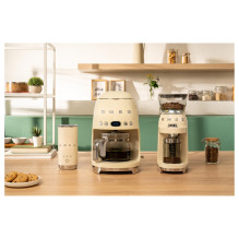 Smeg Milchaufschumer MFF02CREU, 3 Funktionen, Antihaft, 500W, Creme