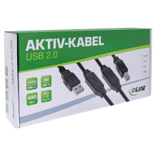 INLINE USB 2.0 Aktivkabel mit Signalverstaerkung St A ir St B 15m INLINE USB 2.0 Aktivkabel mit Signalverstaerkung St A ir St B 15m