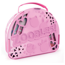 Spinmaster Zoobles Multi-Playset with Dance Studio (Storage Case and 3 Exclusive Convertible Collectible Figures)