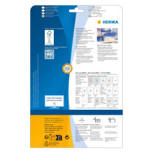 HERMA Frozen food labels A4 white 38.1x21.2 mm paper 1625 pcs.