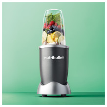 Nutribullet Original Standmixer NB606DG (silber / grau, 600 Watt, 0,7 Liter &amp; 0,525 Liter)
