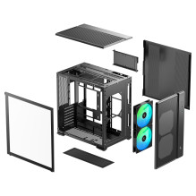 Deepcool CG590 MESH 2F (schwarz, Tempered Glass)