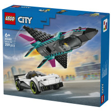LEGO 60489 City Dsenflieger prieš Rennauto