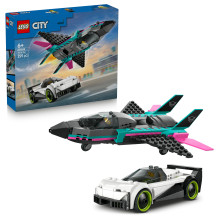 LEGO 60489 City Dsenflieger prieš Rennauto