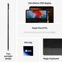 Apple iPad Pro 11" M4 WiFi+Cellular 2TB Standard glass Silver MVW83HC / A Apple iPad Pro 11" M4 WiFi+Cellular 2TB Standard glass Silver MVW83HC / A