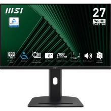 MSI Pro MP275QPG 27 colių monitorius, QHD (2560 x 1440), 100Hz, IPS, 1ms HDMI 2x 2.0b, 1x DP 1.2a išvestis, Built - gars