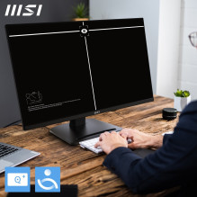 MSI Pro MP275QPG 27 colių monitorius, QHD (2560 x 1440), 100Hz, IPS, 1ms HDMI 2x 2.0b, 1x DP 1.2a išvestis, Built - gars