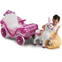 Huffy Electric Disney Princess carriage with horse 6 V pink Huffy Electric Disney Princess carriage with horse 6 V pink