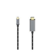 Hama 00200509 HDMI cable 1.5 m HDMI Type A (Standard) USB Type-C Black
