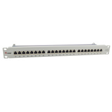 Equip 24-Port Cat.6A Shielded Patch Panel Light Grey
