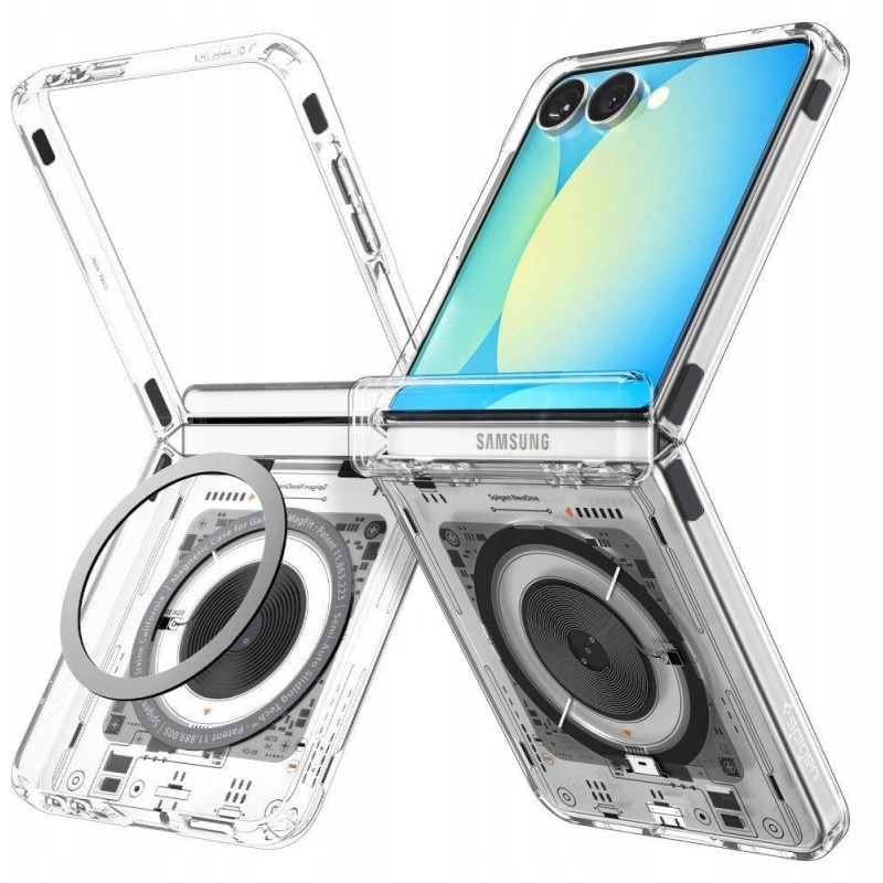 SPIGEN ULTRA HYBRID PRO MAG MAGSAFE GALAXY Z FLIP 7 NEO ONE DĖKLAS