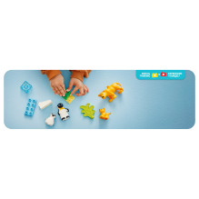 LEGO DUPLO Wild Animal Families: Penguins &amp; Lions