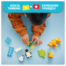 LEGO DUPLO Wild Animal Families: Penguins &amp; Lions