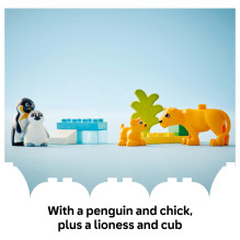 LEGO DUPLO Wild Animal Families: Penguins &amp; Lions