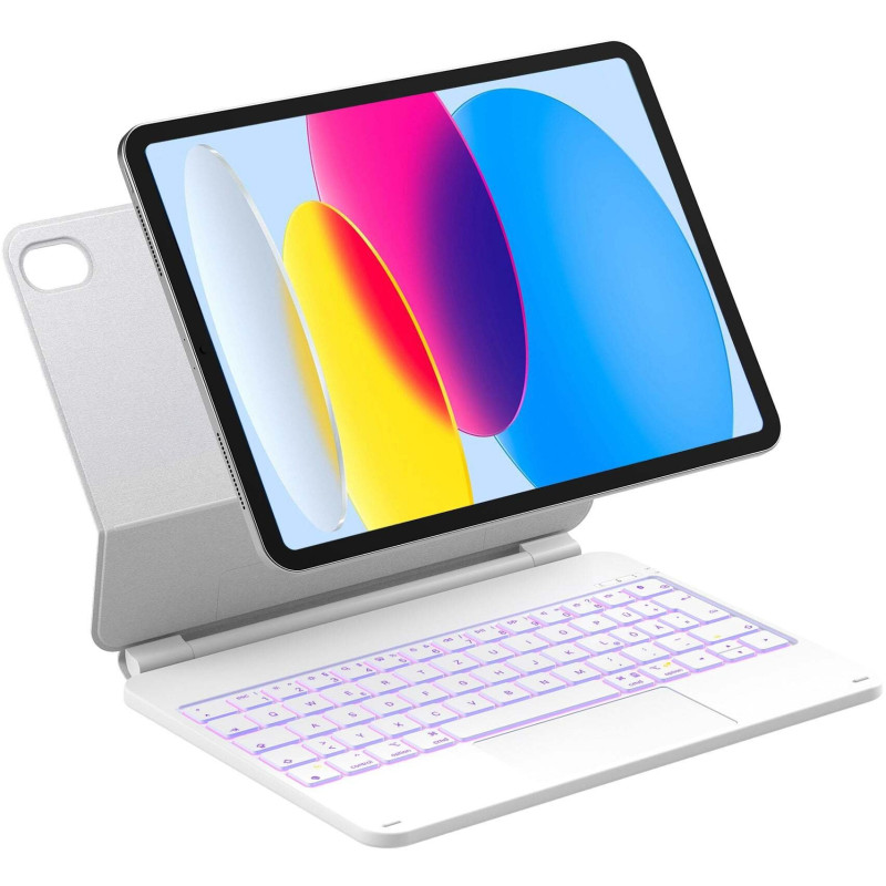 iPad klaviatūra su jutikline dalimi Inateck inateck KB09119-10 White QWERTZ