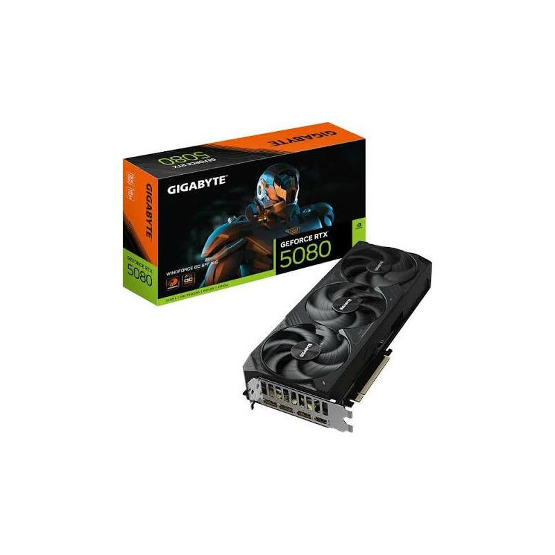 Graphics card GeForce RTX 5080 WINDFORCE SFF 16GB 3xDP / HDMI BULK GIGA VGA OC-16G