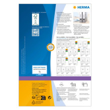 HERMA Ordneretiketten 61,0 x 192,0 mm weiß