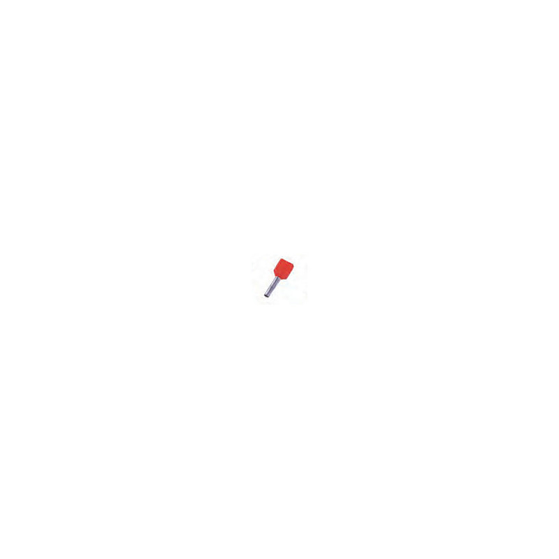 Intercable ICIAE18Z Zwillings- aderendhlse 2x1qmm 8mm rot