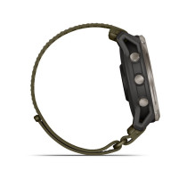 Garmin Enduro 4 with dark olive ComfortFit fabric band