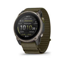 Garmin Enduro 4 with dark olive ComfortFit fabric band