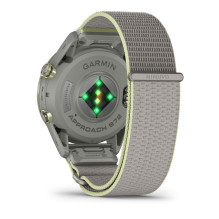 Garmin Approach S72 47mm Silver / Citron Ti Bezel with Fog Grey / Citron ComfortFit Fabric Band