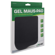 INLINE Pelės kilimėlis su gelio atrama delnui 235x185x25 juodas INLINE Pelės kilimėlis su gelio atrama delnui 235x185x25 juodas
