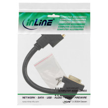 InLine DVI-I 24+5 (BU-BU) 0.2m Adapterkabel 45° gewinkelt Schwarz InLine DVI-I 24+5 (BU-BU) 0.2m Adapterkabel 45° gewinkelt Schwarz