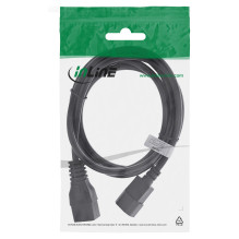 INLINE Netz Adapterkabel IEC-60320 C14 zu C19 3x 1,5mm2 maks. 10A schwarz 2m INLINE Netz Adapterkabel IEC-60320 C14 zu C19 3x 1,5mm2 maks. 10A schwarz 2m