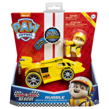 Spinmaster Paw Patrol - Ready, Race, Rescue, Rubbles Race &amp; Go Deluxe Basis Fahrzeug (mit Figur)