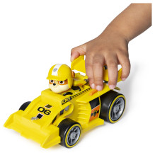 Spinmaster Paw Patrol - Ready, Race, Rescue, Rubbles Race &amp; Go Deluxe Basis Fahrzeug (mit Figur)