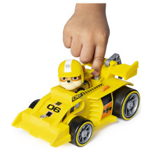 Spinmaster Paw Patrol - Ready, Race, Rescue, Rubbles Race &amp; Go Deluxe Basis Fahrzeug (mit Figur)