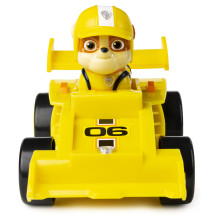 Spinmaster Paw Patrol - Ready, Race, Rescue, Rubbles Race &amp; Go Deluxe Basis Fahrzeug (mit Figur)