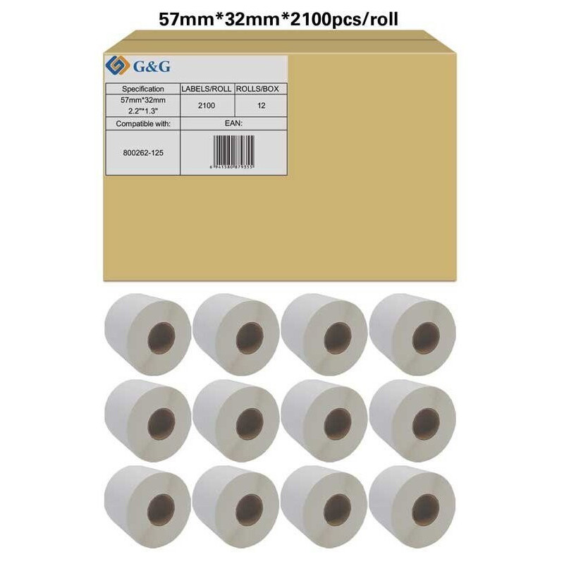 Labels for printing GG GG 19750 self-adhesive white
