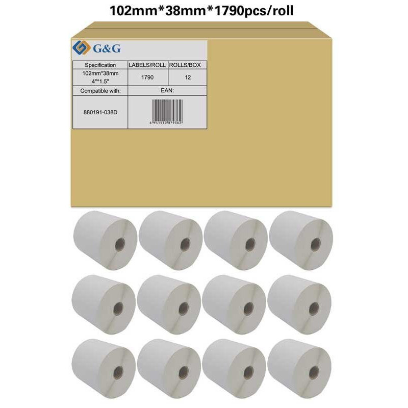 Labels for printing GG GG 19751 self-adhesive white