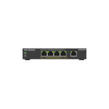 NETGEAR PoE jungiklis 5 Port Gigabit Ethernet LAN jungiklis PoE+ su 4 Port bei 63 W (GS305P), darbalaukis arba Wandbefes