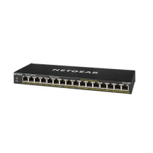 NETGEAR 16-Port Gigabit Ethernet Plus Switch with PoE (GS316PP): Managed Switch with 15 PoE+ connectors bei 180 W, 1 1G- NETGEAR 16-Port Gigabit Ethernet Plus Switch with PoE (GS316PP): Managed Switch with 15 PoE+ connectors bei 180 W, 1 1G-