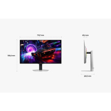 Samsung Odyssey S32FG814SU QD-OLED (80 cm (32 Zoll), sidabras, UltraHD / 4K, FreeSync Premium Pro, USB-Hub, 240Hz