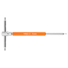 NEO TOOLS T formos rankenos galvučių suktuvai 2–10 mm, 10-piece rinkinys su stovu