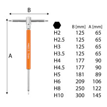 NEO TOOLS T formos rankenos galvučių suktuvai 2–10 mm, 10-piece rinkinys su stovu