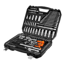 NEO TOOLS Socket Set 1 / 2", 1 / 3", 220 pcs, Satin Finish NEO TOOLS Socket Set 1 / 2", 1 / 3", 220 pcs, Satin Finish