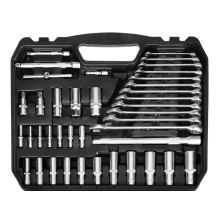 NEO TOOLS Socket Set 1 / 2", 1 / 3", 220 pcs, Satin Finish NEO TOOLS Socket Set 1 / 2", 1 / 3", 220 pcs, Satin Finish